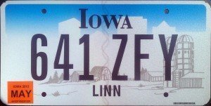 Iowa Plate