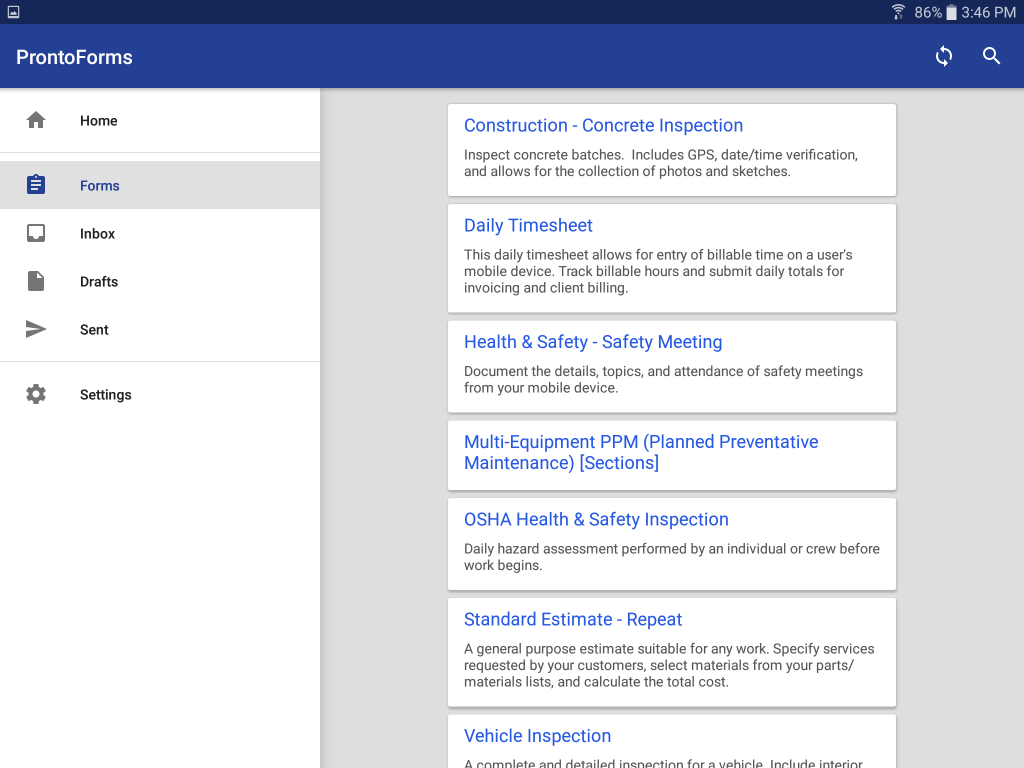 New Look for ProntoForms App: A Mobile Forms Solution on Android